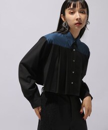 HARE（ハレ）の「プリーツショートシャツ（トップス）」