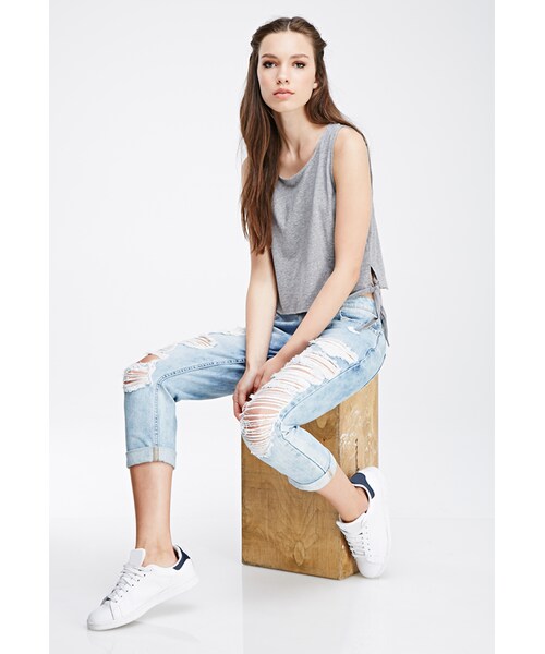 FOREVER 21（フォーエバー トゥエンティーワン）の「FOREVER 21 Self-Tie Tank Top（タンクトップ・レディース・Black/Oatmeal/Heather grey・Medium/Small/Large）」の16枚目の写真