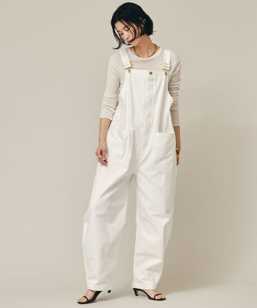 カレンソロジー　UNIVERSAL OVERALL 別注カーヴィーオーバーオール カレンソロジー別注カーヴィーオーバーオールホワイト