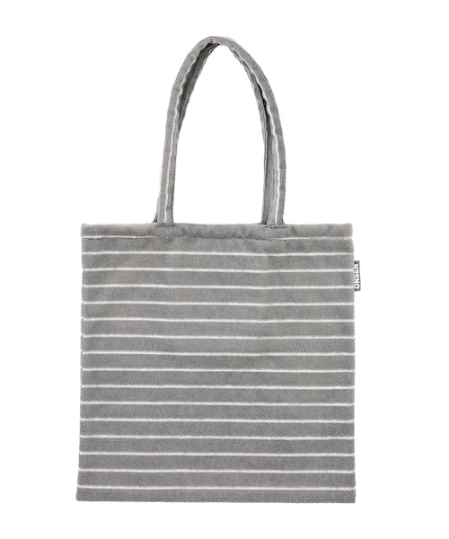 3coins（3coins）の「タオル地トートバッグ/温泉に行こう（バッグ・ネイビー/グレー・0）」の2枚目の写真