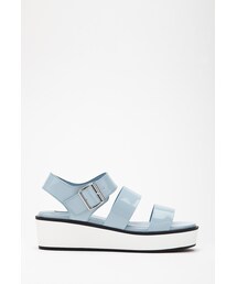 FOREVER 21 | FOREVER 21 Faux Leather Flatform Sandals(サンダル)