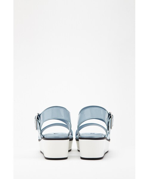 FOREVER 21(フォーエバー トゥエンティーワン)の「FOREVER 21 Faux Leather Flatform Sandals(サンダル・レディース・Navy/Lavender/White/Light blue・8.5/5.5/6.5/7/7.5/8/6/9/10)」の20枚目の写真