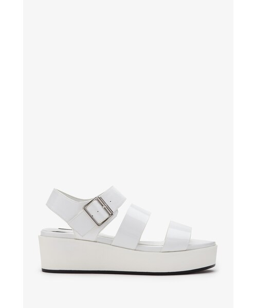 FOREVER 21(フォーエバー トゥエンティーワン)の「FOREVER 21 Faux Leather Flatform Sandals(サンダル・レディース・Navy/Lavender/White/Light blue・8.5/5.5/6.5/7/7.5/8/6/9/10)」の21枚目の写真