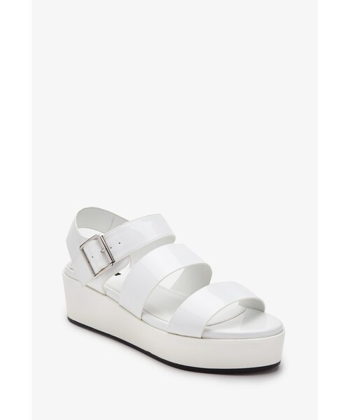FOREVER 21(フォーエバー トゥエンティーワン)の「FOREVER 21 Faux Leather Flatform Sandals(サンダル・レディース・Navy/Lavender/White/Light blue・8.5/5.5/6.5/7/7.5/8/6/9/10)」の15枚目の写真