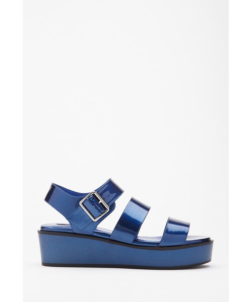 FOREVER 21(フォーエバー トゥエンティーワン)の「FOREVER 21 Faux Leather Flatform Sandals(サンダル・レディース・Navy/Lavender/White/Light blue・8.5/5.5/6.5/7/7.5/8/6/9/10)」の9枚目の写真