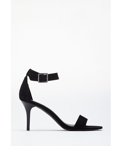 FOREVER 21(フォーエバー トゥエンティーワン)の「FOREVER 21 Faux Suede Ankle-Strap Heels(サンダル・レディース・Red/Black・10/8.5/9/8/6.5/5.5/7/7.5/6)」の7枚目の写真