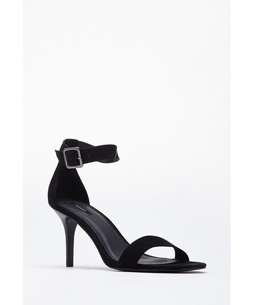 FOREVER 21(フォーエバー トゥエンティーワン)の「FOREVER 21 Faux Suede Ankle-Strap Heels(サンダル・レディース・Red/Black・10/8.5/9/8/6.5/5.5/7/7.5/6)」の9枚目の写真