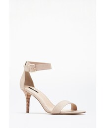 FOREVER 21 | FOREVER 21 Faux Suede Ankle-Strap Heels(サンダル)