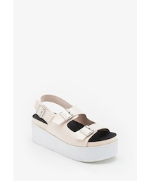 FOREVER 21 | FOREVER 21 Buckled Flatform Sandals(サンダル)