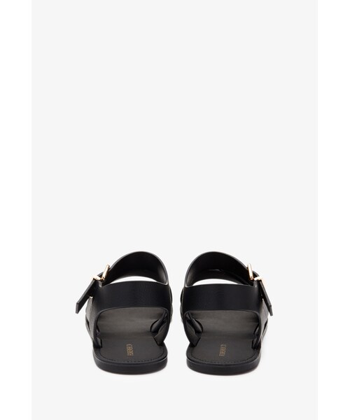 FOREVER 21（フォーエバー トゥエンティーワン）の「FOREVER 21 Faux Leather Ankle Strap Sandals（サンダル・レディース・Black/White・6.5/5.5/6/7/7.5/8/8.5/9/10）」の9枚目の写真