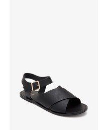 FOREVER 21 | FOREVER 21 Faux Leather Ankle Strap Sandals(サンダル)