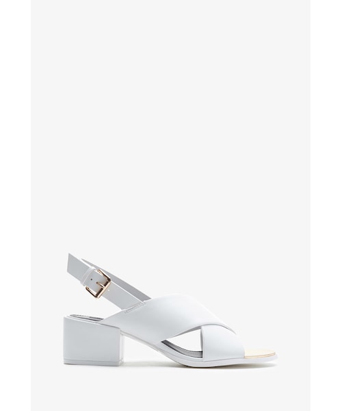 FOREVER 21（フォーエバー トゥエンティーワン）の「FOREVER 21 Crisscross-Strap Slingback Sandals（サンダル・レディース・Black/White・7/5.5/6/6.5/7.5/8/8.5/9/10）」の8枚目の写真