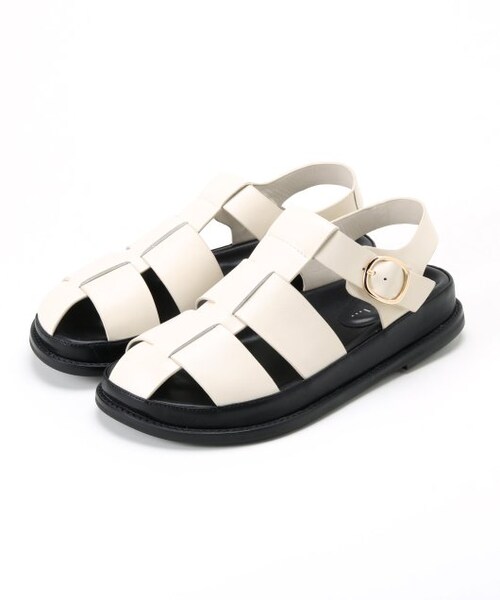 OUTLET(アウトレット)の「S-L展開 グルカサンダル/MOHI(シューズ・レディース・クロ/オフシロ・S/M/L)」の2枚目の写真