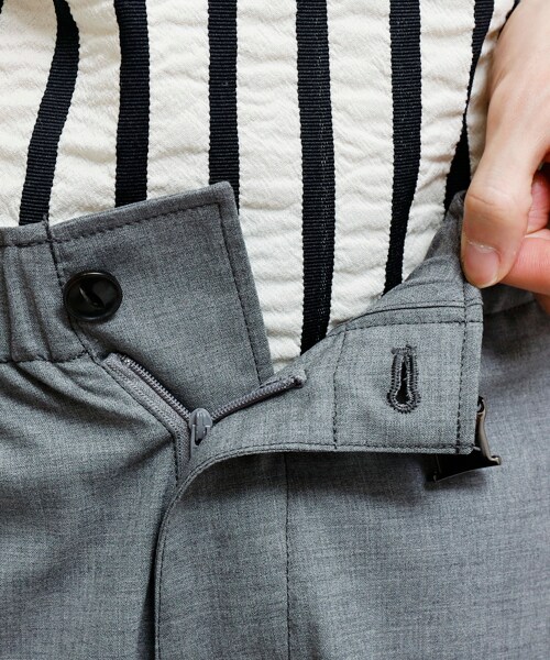 Name.（ネーム）の「W/T SHORT TROUSERS D.GRY/CCL（パンツ・メンズ・D.GRY/CCL/GRY・1/2）」の16枚目の写真