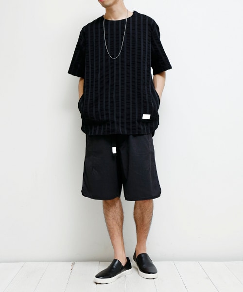 Name.（ネーム）の「W/T SHORT TROUSERS D.GRY/CCL（パンツ・メンズ・D.GRY/CCL/GRY・1/2）」の9枚目の写真