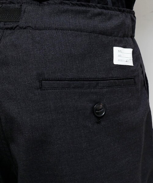 Name.（ネーム）の「W/T SHORT TROUSERS D.GRY/CCL（パンツ・メンズ・D.GRY/CCL/GRY・1/2）」の6枚目の写真