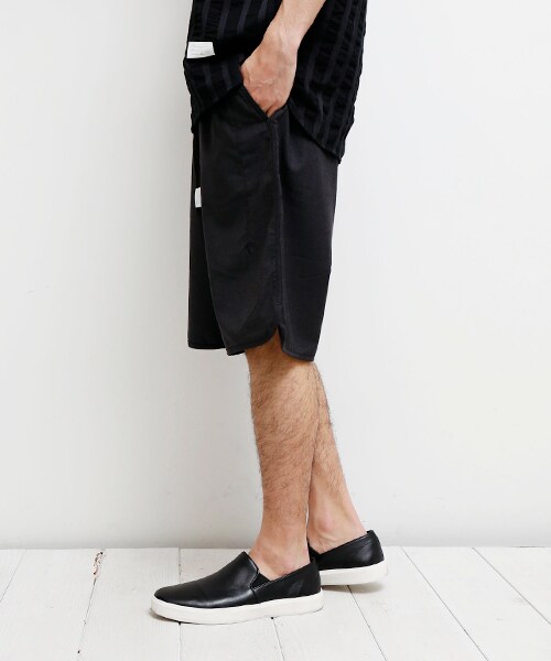 Name.（ネーム）の「W/T SHORT TROUSERS D.GRY/CCL（パンツ・メンズ・D.GRY/CCL/GRY・1/2）」の3枚目の写真