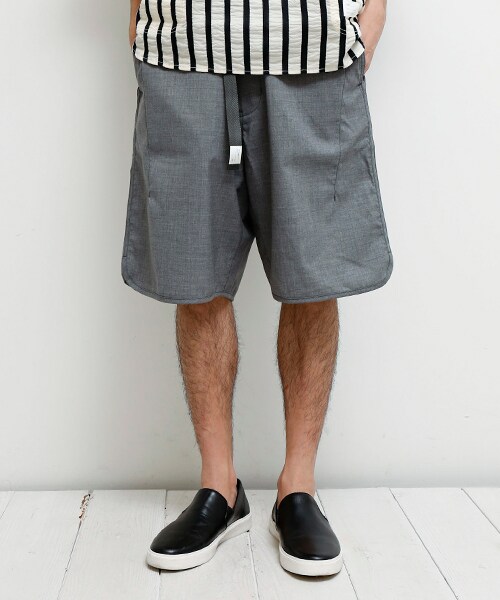Name.（ネーム）の「W/T SHORT TROUSERS D.GRY/CCL（パンツ・メンズ・D.GRY/CCL/GRY・1/2）」の11枚目の写真