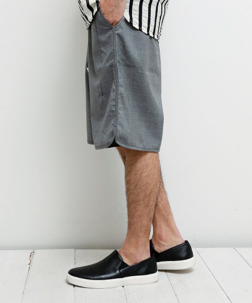 Name.（ネーム）の「W/T SHORT TROUSERS D.GRY/CCL（パンツ・メンズ・D.GRY/CCL/GRY・1/2）」の12枚目の写真