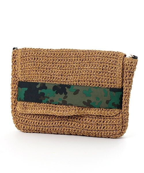 LEPSIM（レプシィム）の「【WEB先行予約】ペーパークラッチショルダーバッグ（バッグ・レディース・ライトベージュ/ブラウン/ネイビー・ONE SIZE）」の11枚目の写真