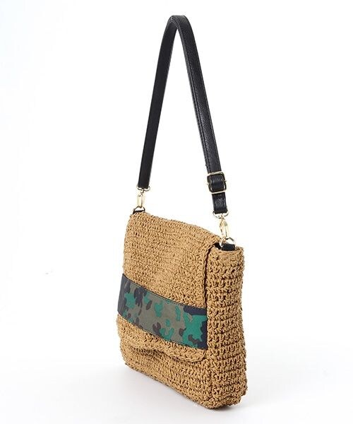 LEPSIM（レプシィム）の「【WEB先行予約】ペーパークラッチショルダーバッグ（バッグ・レディース・ライトベージュ/ブラウン/ネイビー・ONE SIZE）」の8枚目の写真