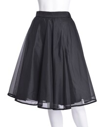 MERCURYDUO | 【DUO】 オーガンジーミディアムフレアスカート(スカート)