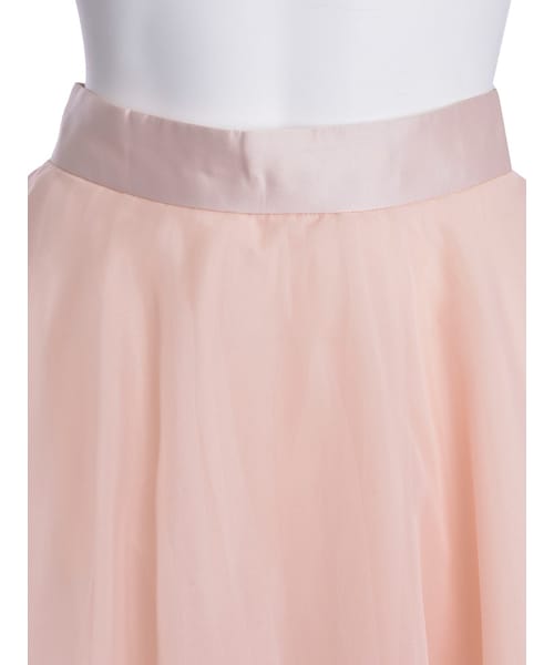 MERCURYDUO（マーキュリーデュオ）の「【DUO】 オーガンジーミディアムフレアスカート（スカート・レディース・ライトグレー/ブラック/ベビーピンク/カーキ・F）」の10枚目の写真