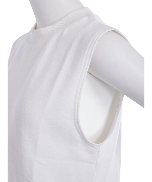 MURUA（ムルーア）の「【CASUAL】レースUPスウェットタンクトップ（トップス・レディース・ホワイト/グレー/ブラック）」の10枚目の写真