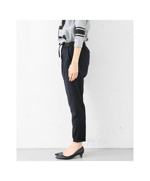 URBAN RESEARCH DOORS(アーバンリサーチドアーズ)の「ギャバストレッチイージーパンツ(パンツ・レディース・CHARCOAL/NAVY・36/38)」の9枚目の写真