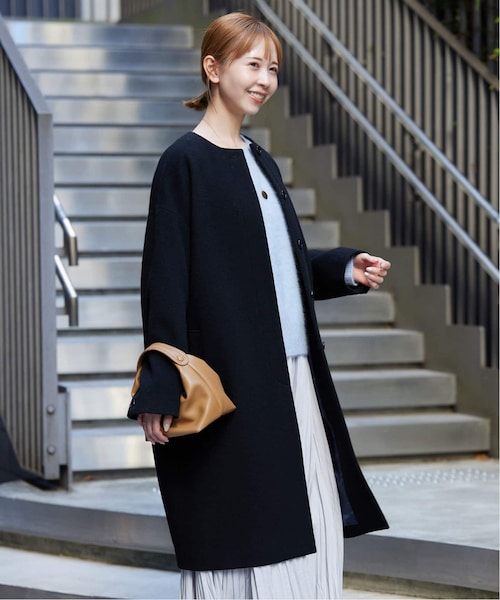 【新品未使用タグ付】 スローブイエナ シャギーノーカラーコート 近年モデル シャギーノーカラーコート | スローブ イエナ(SLOBE IENA) | マルイ