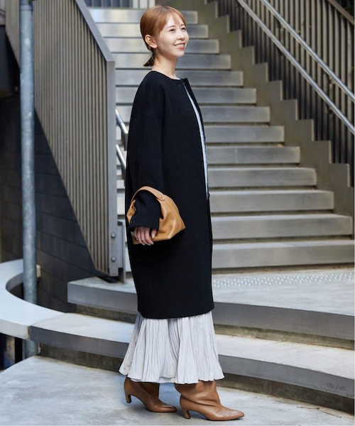 SLOBE IENA（スローブイエナ）の「Super100シャギーノーカラーコート