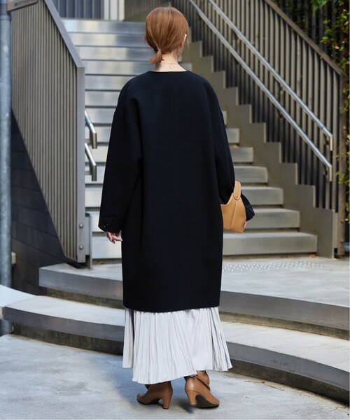 SLOBE IENA（スローブイエナ）の「Super100シャギーノーカラーコート