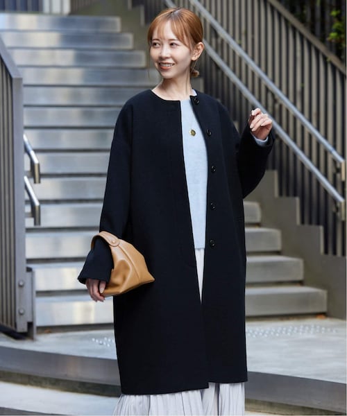 SLOBE IENA（スローブイエナ）の「Super100シャギーノーカラーコート
