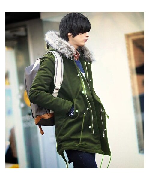 2c（ツーシー）の「ファー付きモッズコート☆ダウン中綿☆3色☆【送料