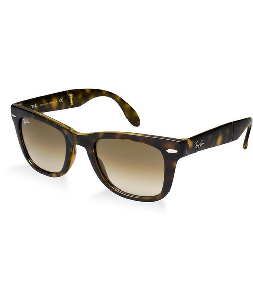 Ray-Ban(レイバン)の「Ray-Ban Sunglasses, RB4105 54 FOLDING WAYFARER(サングラス・レディース・TORTOISE BROWN/BROWN)」の1枚目の写真