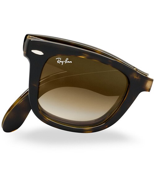 Ray-Ban(レイバン)の「Ray-Ban Sunglasses, RB4105 54 FOLDING WAYFARER(サングラス・レディース・TORTOISE BROWN/BROWN)」の2枚目の写真