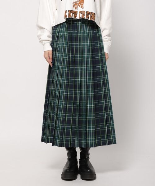 LOWRYS FARM（ローリーズファーム）の「チェックプリーツスカート（スカート・グレー18/ブラウン52/ネイビー88・F）」の4枚目の写真