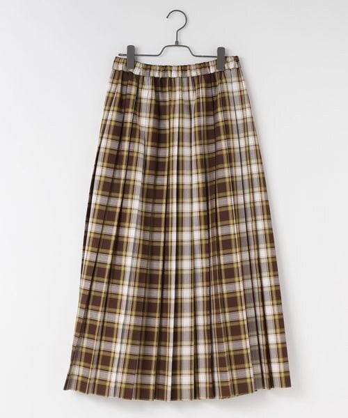 LOWRYS FARM（ローリーズファーム）の「チェックプリーツスカート（スカート・グレー18/ブラウン52/ネイビー88・F）」の2枚目の写真