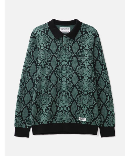 WACKO MARIA（ワコマリア）の「Leopard Knit Polo Shirt（）」 - WEAR