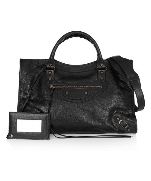 BALENCIAGA（バレンシアガ）の「Balenciaga City textured-leather tote（トートバッグ・レディース・Black）」の4枚目の写真