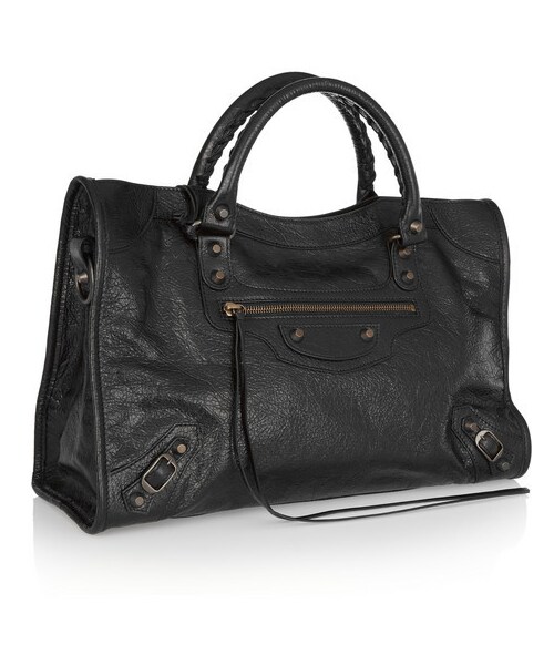 BALENCIAGA（バレンシアガ）の「Balenciaga City textured-leather tote（トートバッグ・レディース・Black）」の2枚目の写真