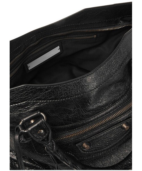 BALENCIAGA（バレンシアガ）の「Balenciaga City textured-leather tote（トートバッグ・レディース・Black）」の8枚目の写真