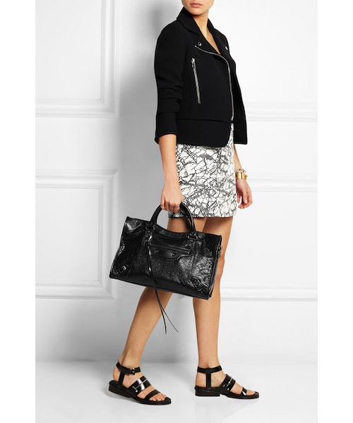 BALENCIAGA（バレンシアガ）の「Balenciaga City textured-leather tote（トートバッグ・レディース・Black）」の3枚目の写真