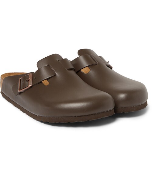 BIRKENSTOCK(ビルケンシュトック)の「Birkenstock Boston Leather Sandals(サンダル・メンズ・Brown・EU 44 (US 11)/EU 40 (US 7)/EU 39 (US 6)/EU 42 (US 9)/EU 41 (US 8)/EU 46 (US 13)/EU 43 (US 10)/EU 45 (US 12))」の3枚目の写真