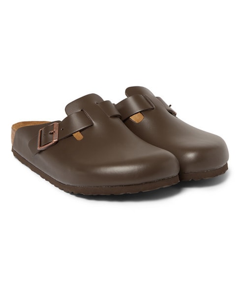 BIRKENSTOCK(ビルケンシュトック)の「Birkenstock Boston Leather Sandals(サンダル・メンズ・Brown・EU 44 (US 11)/EU 40 (US 7)/EU 39 (US 6)/EU 42 (US 9)/EU 41 (US 8)/EU 46 (US 13)/EU 43 (US 10)/EU 45 (US 12))」の1枚目の写真