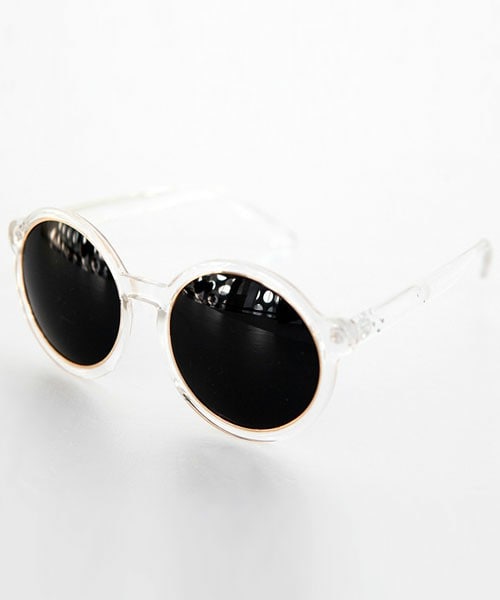 DHOLIC（ディーホリック）の「ミラーレンズビッグサークルサングラス（サングラス・レディース・ブルー/オレンジ/グラスグリーン/グレー/ブラック・ONE）」の2枚目の写真