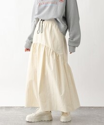 ＜先行予約＞ドローコード/ギャザーデザインスカート