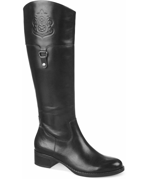 Franco Sarto (-)の「Franco Sarto Clarity Wide Calf Riding Boots(ブーツ・レディース・Black/Banana Bread/Black/Black/Brown/Acorn・5.5M/6M/5M)」の2枚目の写真