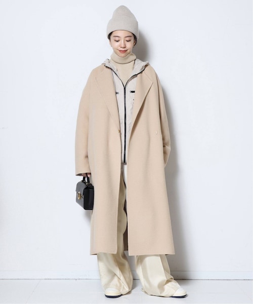 ミューズドゥーズィエムクラス　CHESS タートルネックプルオーバー　ベージュ ミューズドゥーズィエムクラス CHESS タートルネックプルオーバー