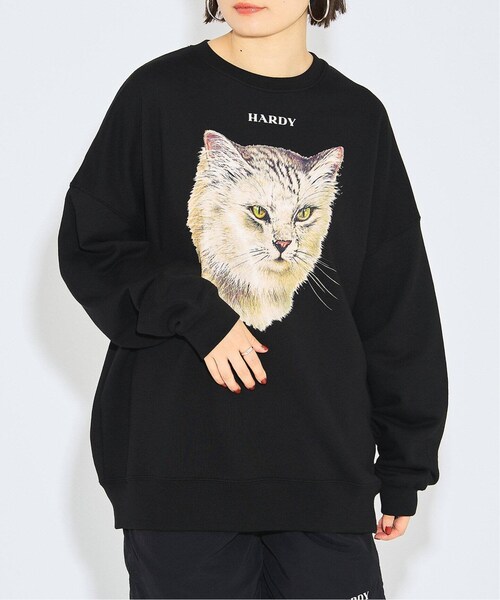 美品】HARDY NOIR 猫 スウェット トップス パーカー